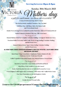 Mother Day Menu Hotel Victoria 2025