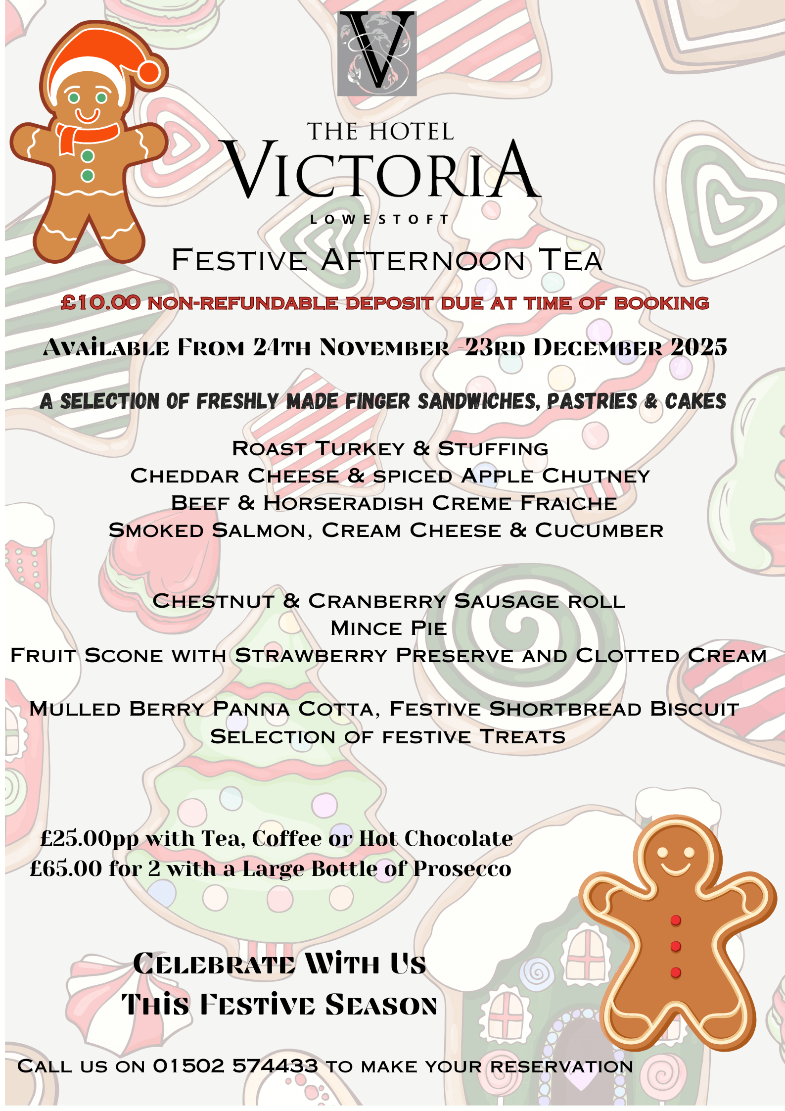 Festive Afternoon Tea Hotel Victoria